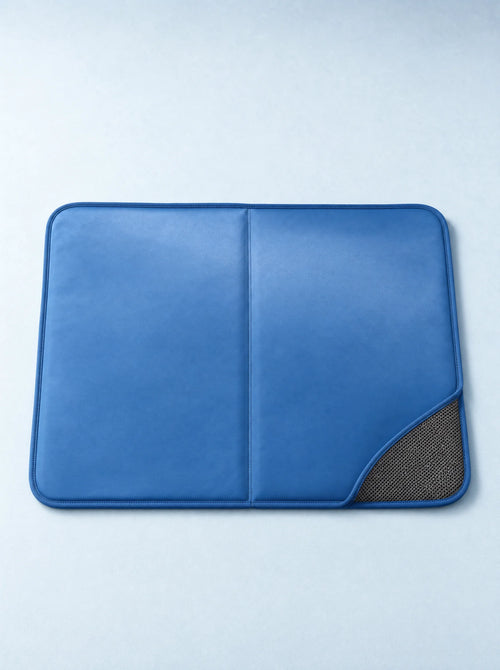 Coziekin cooling mat top-down, full 65x50cm surface in water droplet blue
