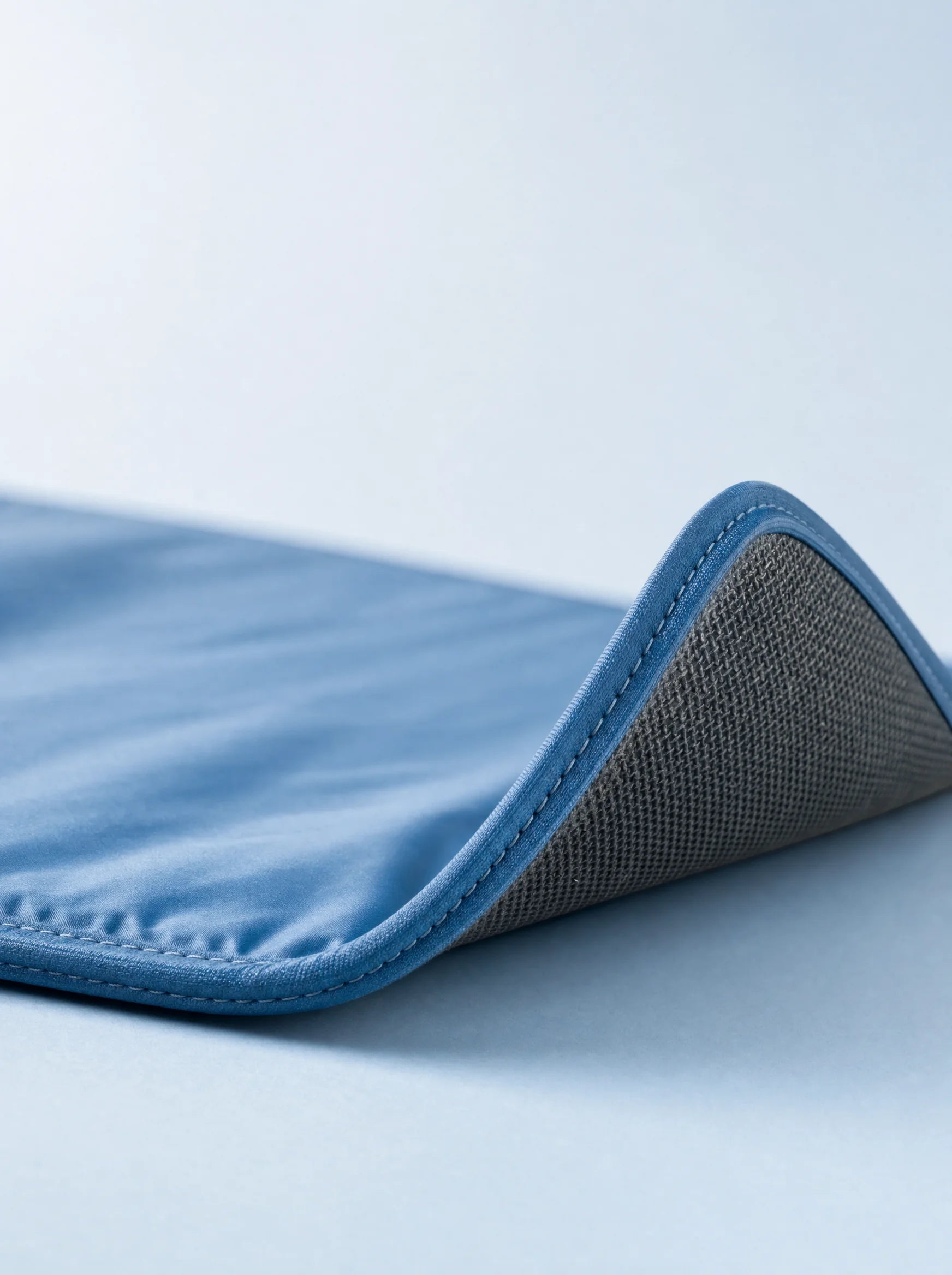 Coziekin cooling mat edge showing it is a substantial padded mat, not a thin sheet