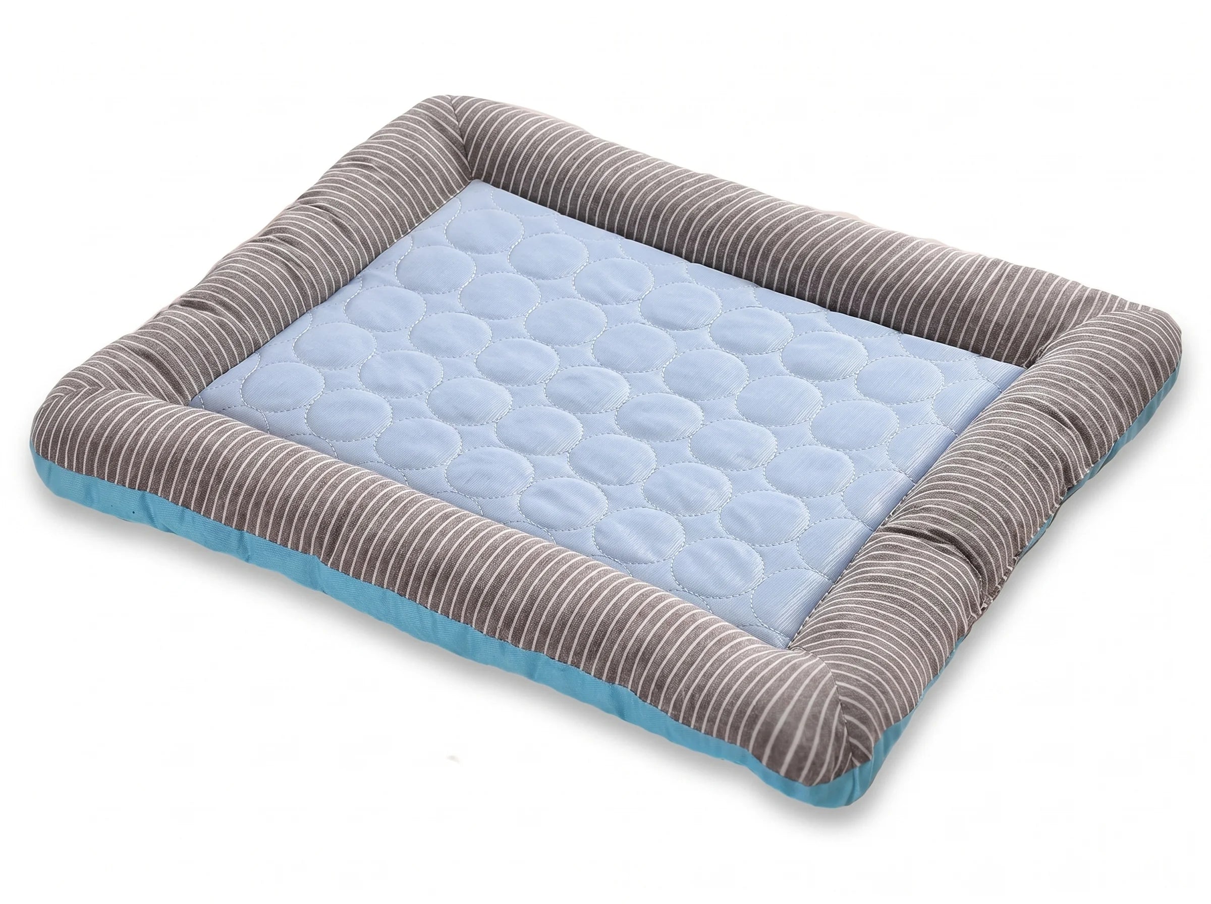 Coziekin cooling mat — quilted cooling surface with padded bolster edge